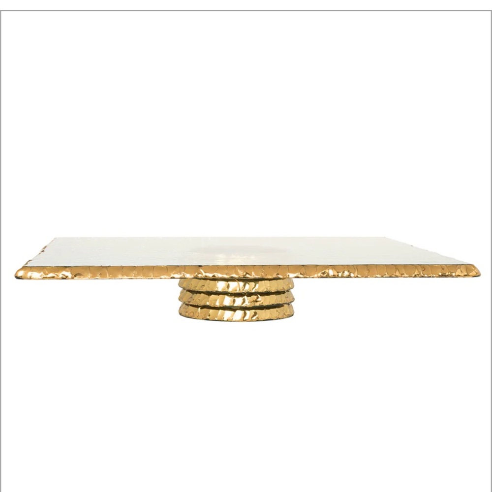 Annie Glass Edgey Square Cake Stand